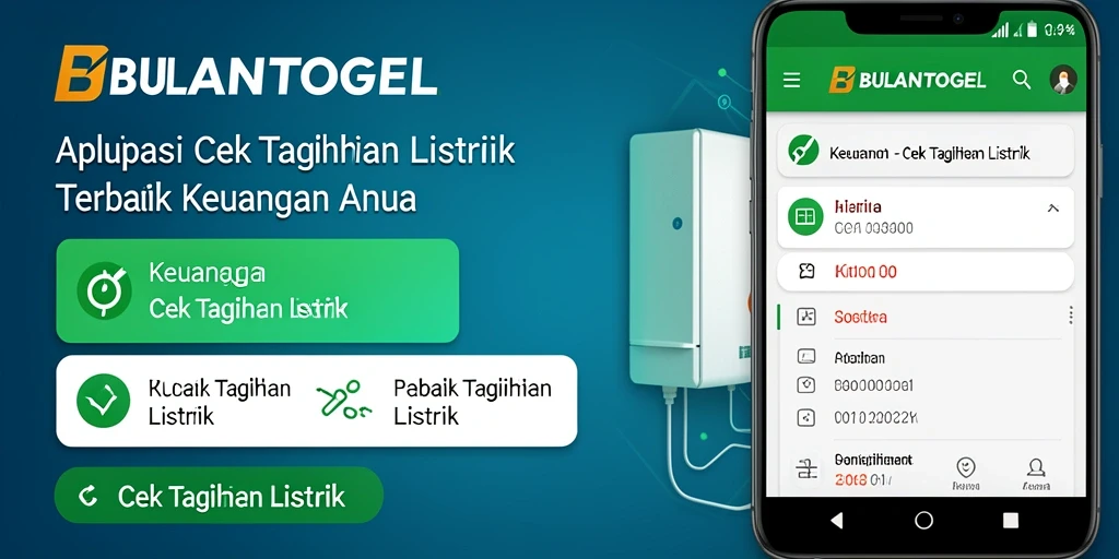 Antarmuka aplikasi BULANTOGEL untuk cek tagihan listrik yang intuitif.