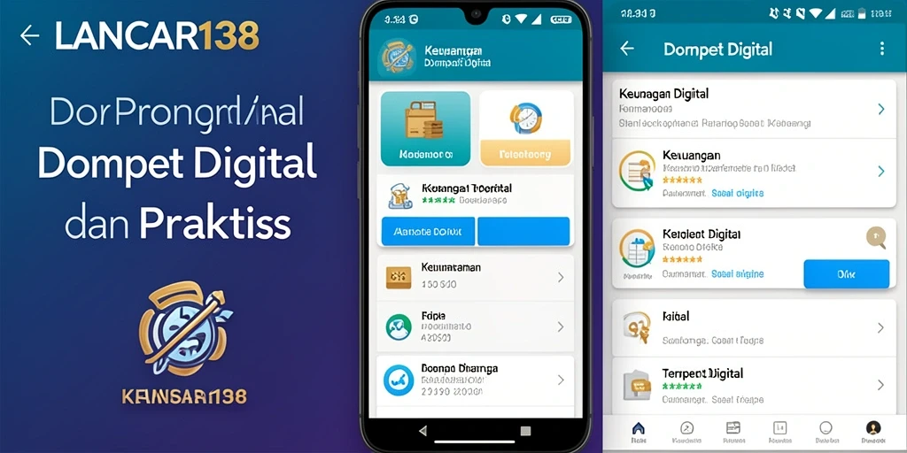 Antarmuka utama LANCAR138 menampilkan kemudahan dalam transaksi dompet digital.
