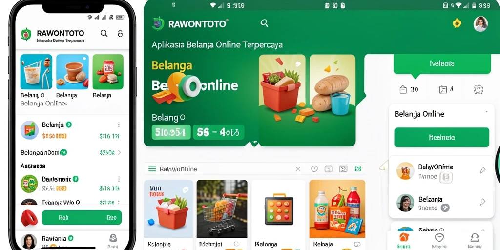 Tampilan antarmuka RAWONTOTO yang menarik dan mudah digunakan.